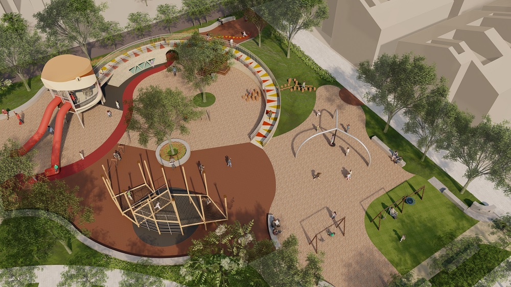 全國首座排灣族文化意涵　新來義共融公園特色遊戲場動土