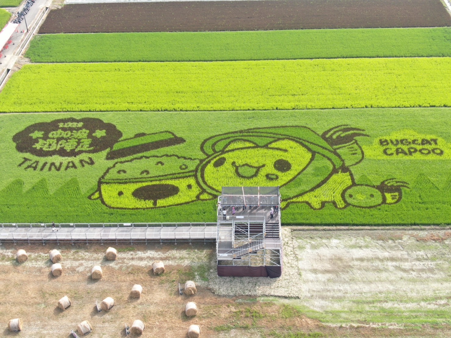 2022台灣好米祭活動-彩繪稻田在後壁區熱鬧登場-白河分局加強人車安維-獲好評！